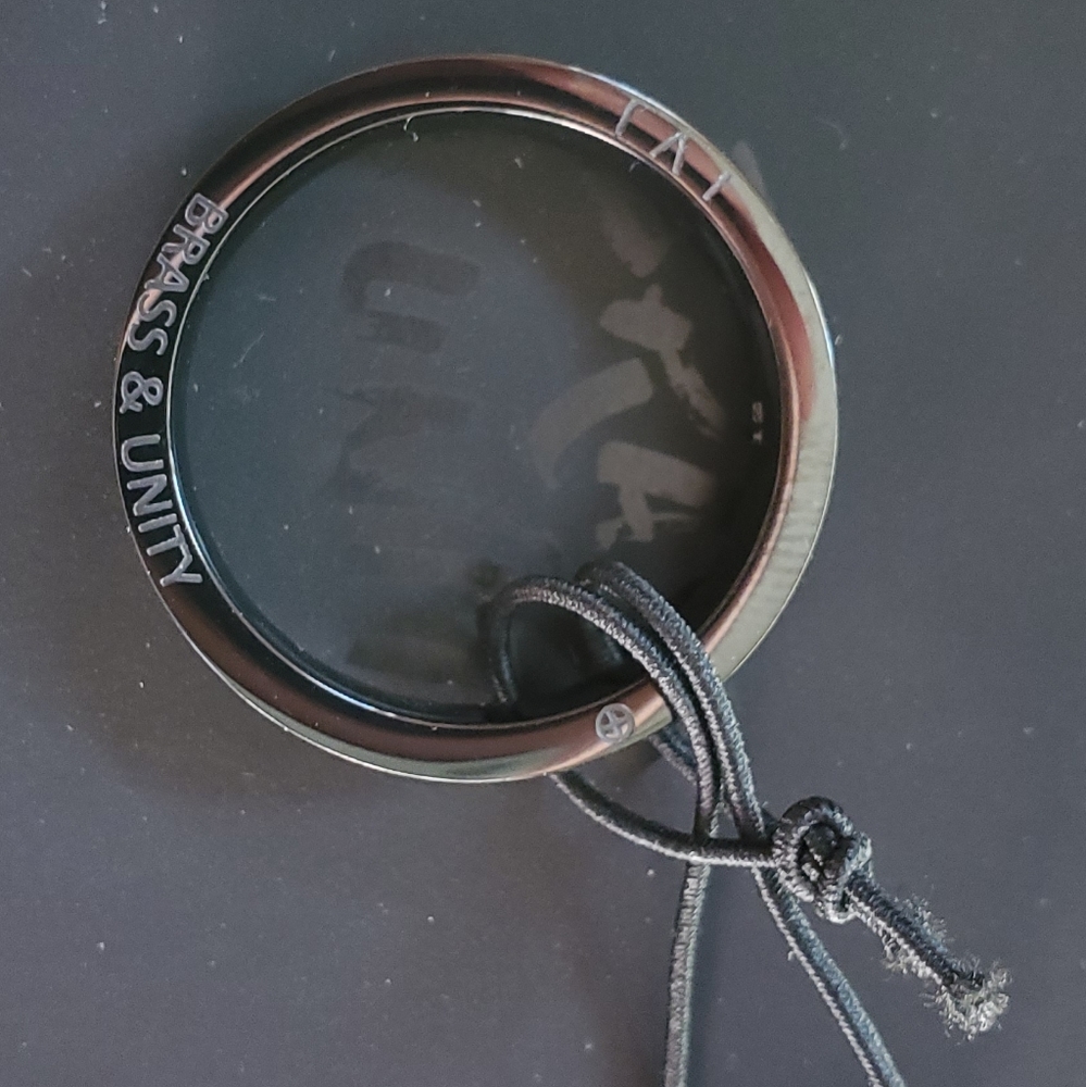 Brass and Unity Black Ring